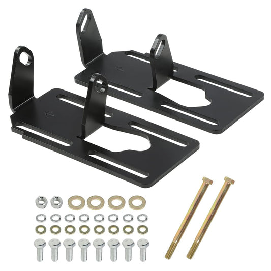 G-PLUS Adjustable Conversion Engine Motor Mounts, Fit All Chevy LS Series Engines 1997-2014, Fit 1973-1987 “Square Body” Chevy / GMC 2WD, 4WD, Full Size C/K Trucks
