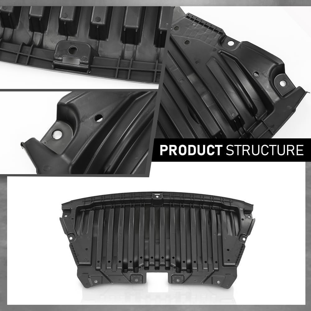 G-PLUS Engine Splash Shield Front Compatible with 2019-2021 Benz CLS450 Base,Fit 2019 Benz E300 Base,Fit 2017-2018 Benz E300 Base for Models Without Luxury Package 2135200900