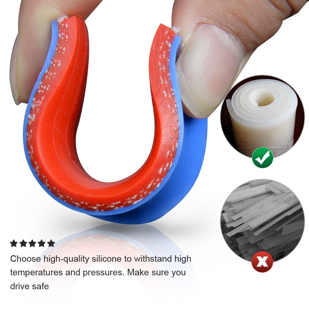 G-PLUS Silicone Radiator Hose Kit Compatible with Honda/Acura Integra DC4 DB7 RS LS GS SE with B18B1 Engine 1994-2001 Red