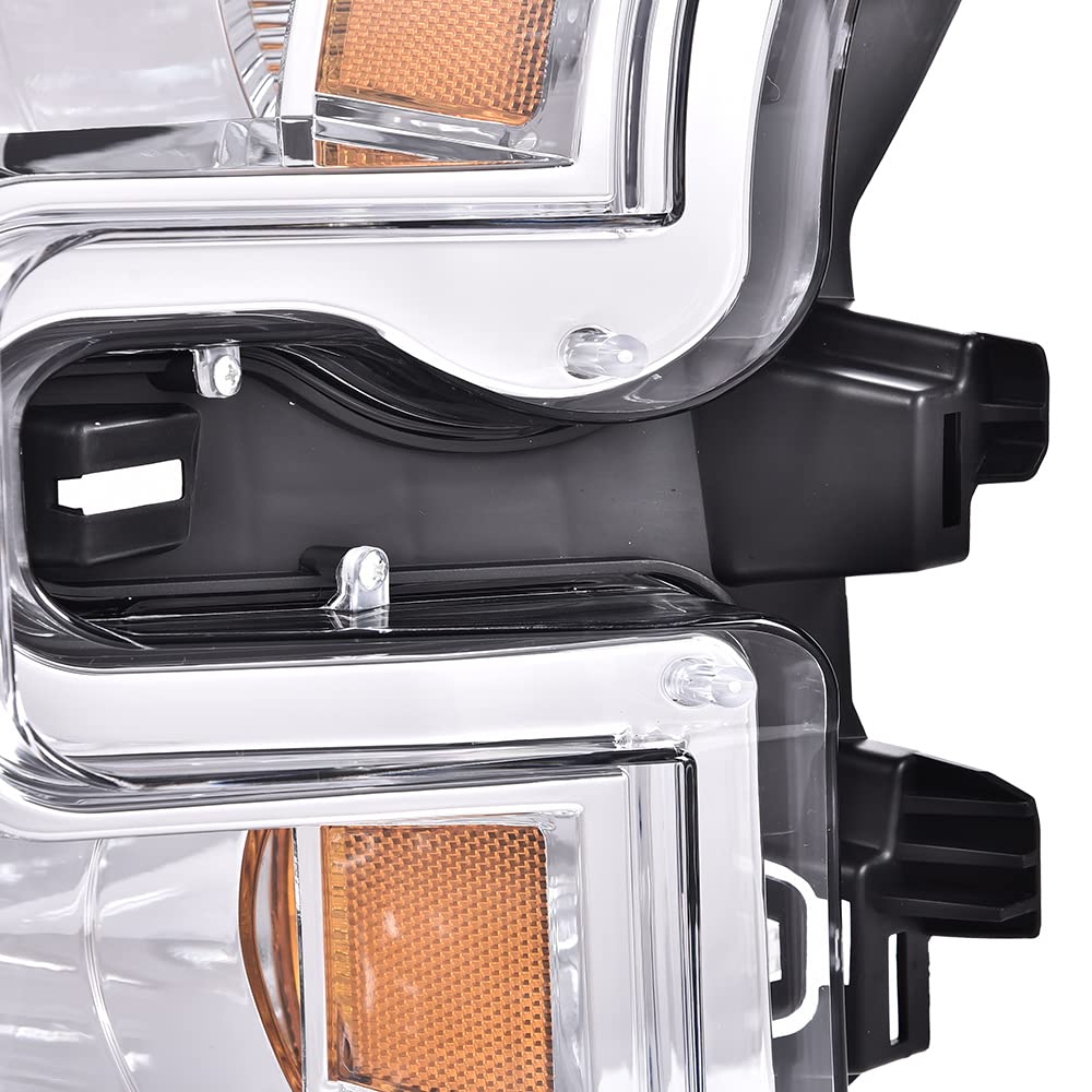 G-PLUS Right Passenger Side Headlights Replacement Compatible With 2015-2017 Ford F150 Only (Not Compatible on Models w/ Factory LED Headlights) FL3Z13008B