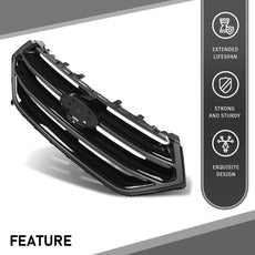 G-PLUS Front Upper Grille for Ford Edge 2015-2018 Gloss Black Product Features