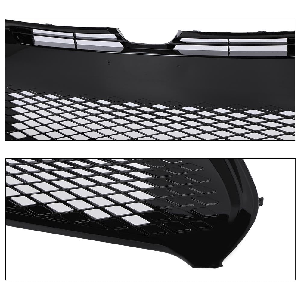 G-PLUS Front Bumper Grill Compatible with Toyota Corolla SE XSE 2017 2018 2019 Black Lower Grille Replacement for 5311202740, ‎TO1036178