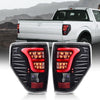 G-PLUS Tail Lights w/Wiring Harness Compatible with Ford F150 2009-2014 Only Fit LED Style, Left Driver & Right Passenger Clear lens Black Housing Rear Brake Lamps Luces Traseras, Faros Traseros