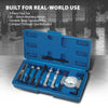 G-PLUS Mini 9pc Bearing Puller Separator Set 30-50mm Pull Out Jaw Gear Pulley Removal Compatible with Removing Small Gears, Wheels and Fittings from Shaft Black
