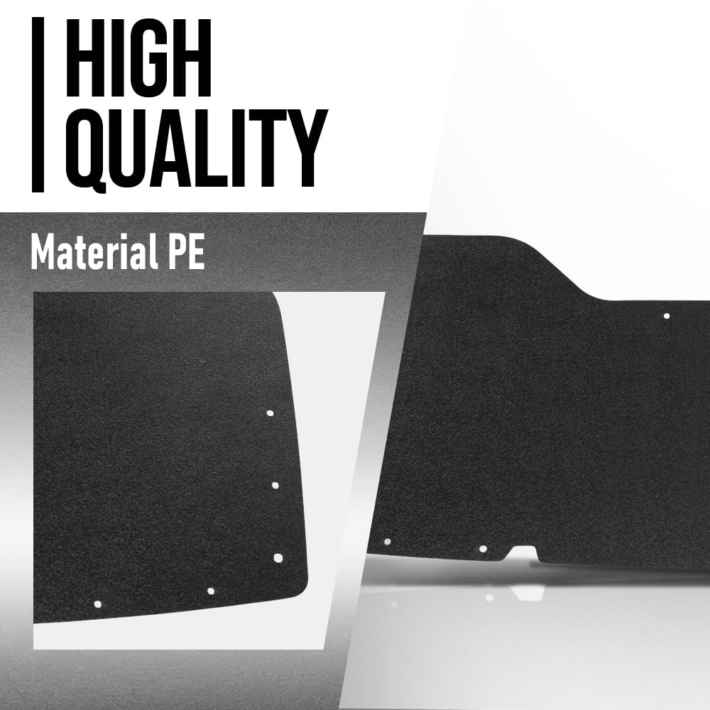G-PLUS Rear Dually Left Right Bed Inner Fender Liner Set Compatible with Ford F350 Super Duty 1999-2010 (dually DRW) Black