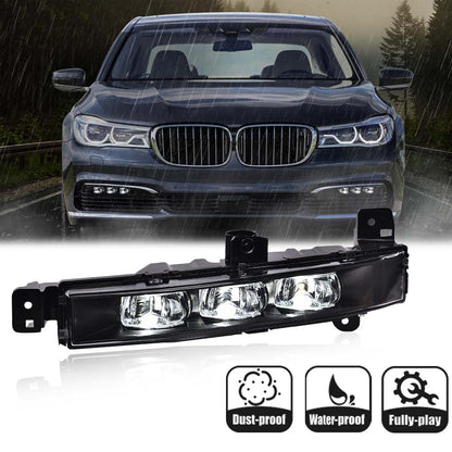 G-PLUS Front Pair LED DRL Fog Lights Lamp Compatible with 2016 2017 2018 2019 BMW G11 G12 740i 750i 63177342953 63177342954 Fog Lamp Accessories neblineros para autos delantero faros antiniebla