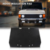 G-PLUS Black Hood Insulation Heat Blanket Pad 1/2" with Clips Compatible with Range Rover Classic 1987-1995
