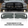 G-PLUS Chrome Housing Amber Corner Headlight Lamps Cover Smoke Compatible with 2002-2005 Dodge Ram 1500/2003-2005 Dodge Ram 2500 3500 55077121AF 55077120AF 55077121AG 55077120AG