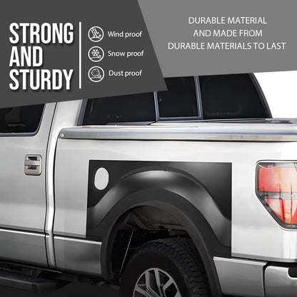 G-PLUS 2PCS Rear Wheel Arch Quarter Panel Compatible with Ford F150 Pickup Truck 2009-2014, Left & Right Black