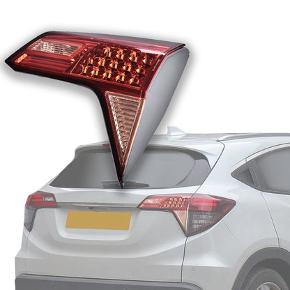 G-PLUS Inner Tail Light Compatible With 2016 2017 Honda Hrv LX/EX/EX-L/Epic/Uniq Sport Utility 4-Door Sedan Factory Style Automotive Trunk Brake Rear Inner Lamp Chrome Housing,Passenger Side (Right)