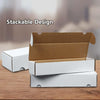 G-PLUS 10pcs Trading Sports Card Storage Box 800 Count White Corrugated Cardboard Box Versatile Card Storage Box (Card not included)