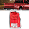 G-PLUS LED Rear Right Tail Lights Assembly w/Bulbs Fit Dodge Ram 1500 2013-2018, Fit Dodge Ram 2500 3500 2014-2018, Right Passenger Rear Brake Lamp, Clear/Red Lens, 68093078AC, CH2801203