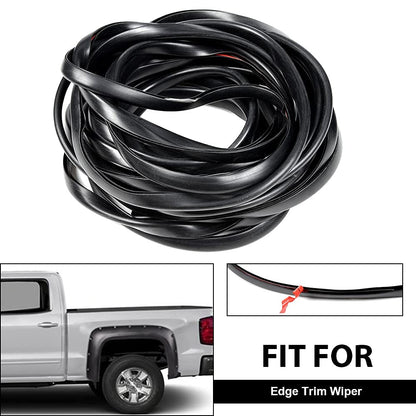 G-PLUS Fender Flares Edge Trim Rubber Gasket Wiper Style 30ft Feet for Car & Truck Wheel Wells Bonds with Automotive-Grade Tape