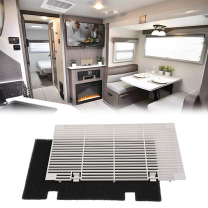 G-PLUS RV A/C Ducted Air Grille, Duo-Therm Air Conditioner Grille Replacement for Dometic 3104928.019 (Polar White) RV AC Vent Cover with Filter pad Assembly