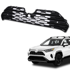 G-PLUS Front Center Bumper Grille for Toyota RAV4 2019-2022 Black Front View