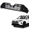 G-PLUS Front Center Bumper Grille with Radar Holes (Black) Compatible with Toyota RAV4 2019 2020 2021 2022 TO1200439, 531120R130