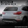 G-PLUS Rear Right Bumper Reflector, Compatible with BMW X1 sDrive28i, xDrive28i 2.0L L4 - Gas 2017-2019/ X1 xDrive28i 2.0L L4 - Gas 2016, Passenger Side, 61617355548