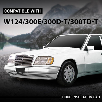 G-PLUS Hood Insulation Pad Compatible with Benz W124 E Class 1990-1995,Fit Benz 300CE 300E 300TE 1990-1993,Fit Benz 400E 500E 1992-1993,Fit Benz E320 E420 1994-1995,Fit Benz E500 1994 1246820726