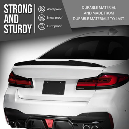 G-PLUS Rear Trunk Spoiler Wing Compatible with BMW G30 5 Series 4 Door Sedan 2017-2023 Fit BMW F90 M5 2018-2023 Trunk Spoiler Wing Glossy Black