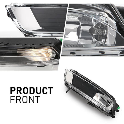 G-PLUS Halogen Fog Lights Fog Lamp Left and Right Side Pair Compatible with Volkswagen CC 2013-2017 3C8941700, 3C8941699