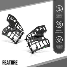 G-PLUS Front Lower Bumper Brackets Pair for Volvo XC90 2016-2023 Black Product Features
