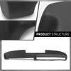 G-PLUS TPE Dashboard Dash Cover Compatible with Dodge Plymouth Belvedere Charger Coronet GTX Road Runner Satellite 1971-1974 Black