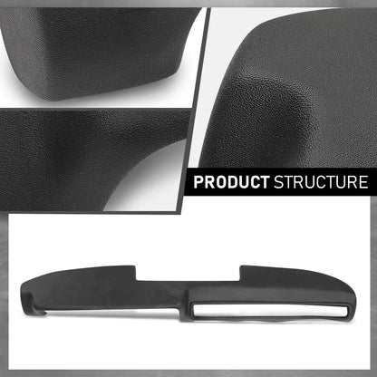 G-PLUS TPE Dashboard Dash Cover Compatible with Dodge Plymouth Belvedere Charger Coronet GTX Road Runner Satellite 1971-1974 Black