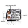 G-PLUS LED Headlights Compatible with Point StyleFord F250 F350 F450 F550 Super Duty 2005-2007 DRL BAR Headlamps Clear Lens Chrome Housing Amber Reflector,faros delanteros