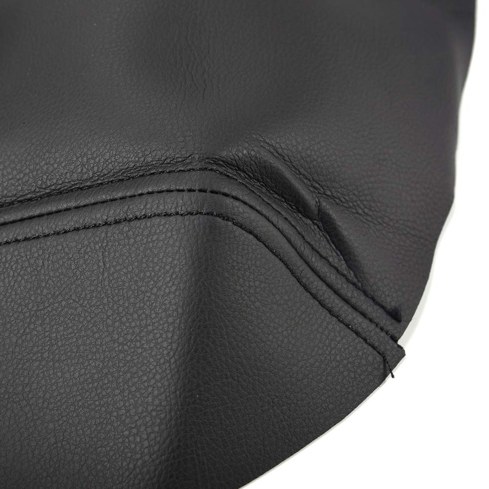 G-PLUS Gray Leather Center Console Lid Armrest Cover Compatible with 2009-2015 Honda Pilot (Leather Skin Only) Black