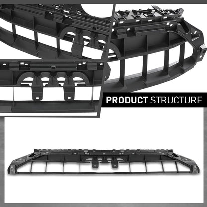 G-PLUS Front Bumper Grille Grill, Compatible with Audi A4 S4 2020-2024, Fit For Models W/S-Line Package, 8W0807233D, AU1207106