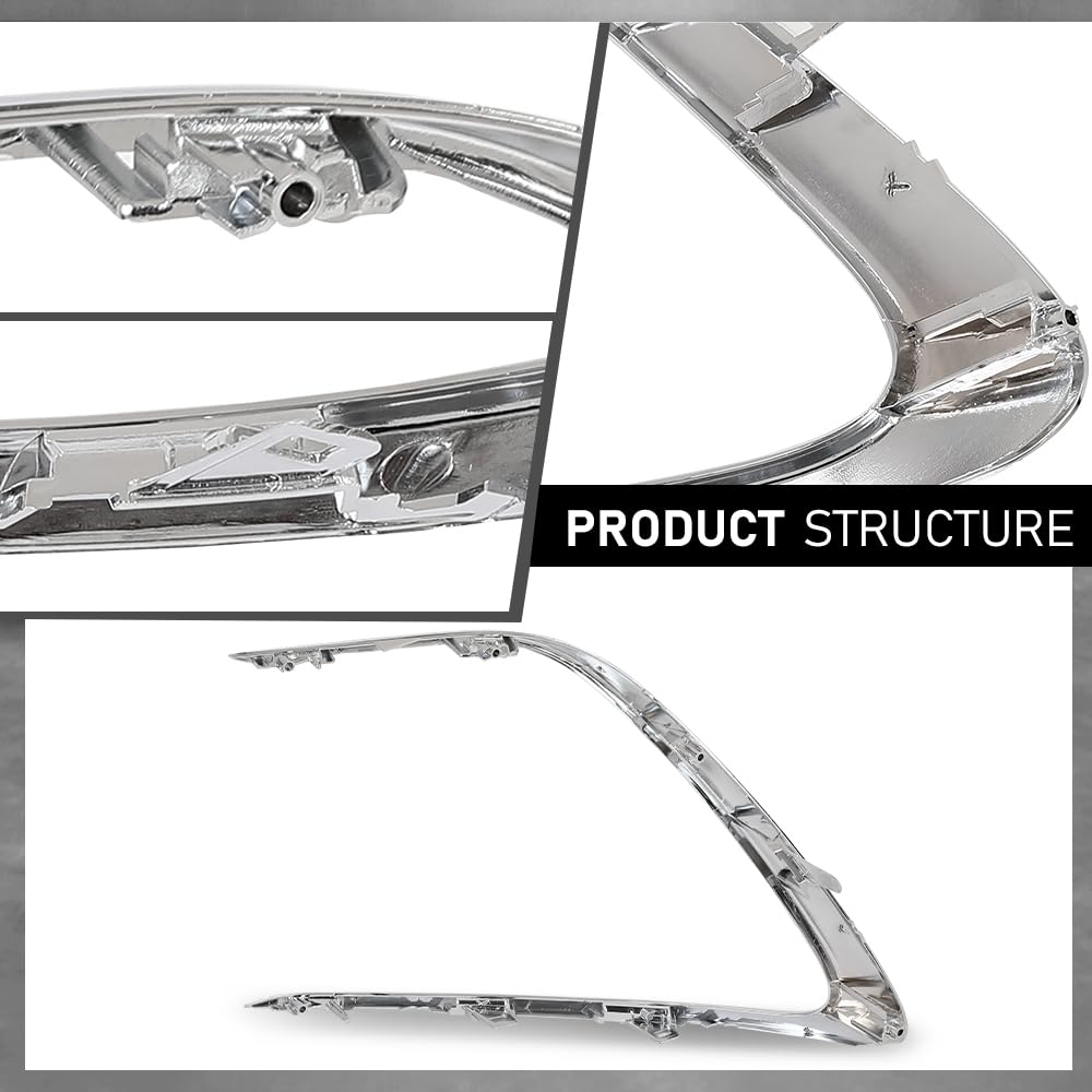 G-PLUS Front Right Bumper Grille Grill Strip Trim, Compatible with Toyota Camry LE XLE 2021-2023, Passenger Side, 5271206120