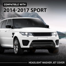 G-PLUS Headlight Washer Nozzle Cover Compatible with Range Rover Sport 2014-2017 Front View
