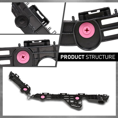 G-PLUS Rear Right Bumper Brackets Support, Compatible with Toyota Camry 2018-2024, Passenger Side, 5257506160, TO1133128