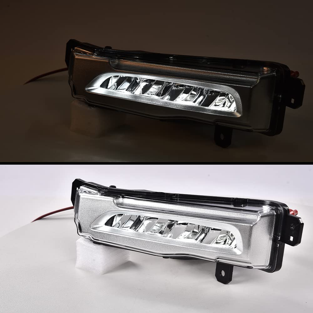G-PLUS LH & RH Front LED Fog Lights Lamp US NEW 2 Pcs Compatible with 2018-2021 BMW X5/X6/X7 /2018 2019 2020 2021 BMW G05/G06 /G07 Fog Lamp Accessories neblineros para autos delantero faros antiniebla