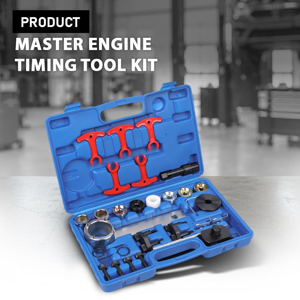 G-PLUS Engine Timing Tool Kit Compatible with VW Audi TSI TFSI EA888 1.8L 2.0L T10355, t40266, T10352, T10352/1 45 Steel Black
