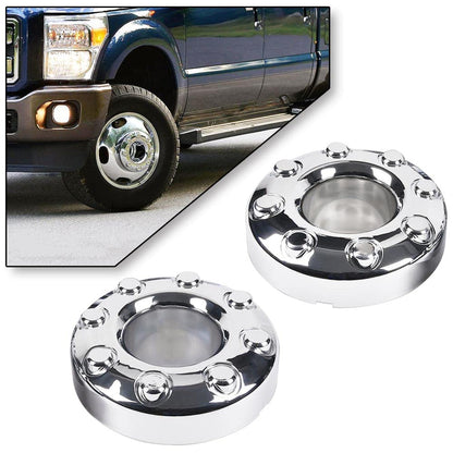 G-PLUS 4PCS Front+Rear Wheel Center Caps Compatible with Ford F350 Super Duty Dually Truck Pickup 2005-2016 5C3Z1130XA, 5C3Z1130TA 4x4 Open Front Wheel Hub Caps 3618, 3619 12557840