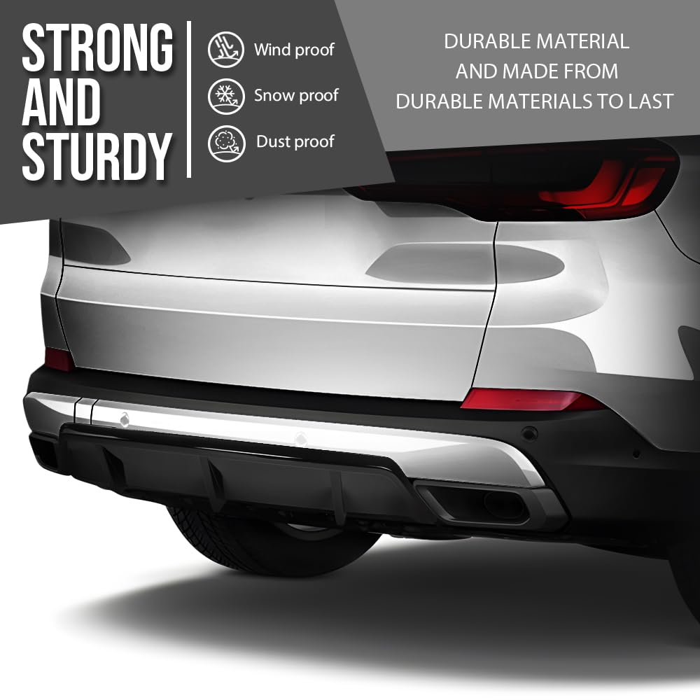 G-PLUS Rear Diffuser Compatible with BMW G05 X5 LCI M Sport Package Only 2019 2020 2021 2022 2023 2024 2025, Not Fit M Competition Rear Bumper Lip Diffuser Glossy Black