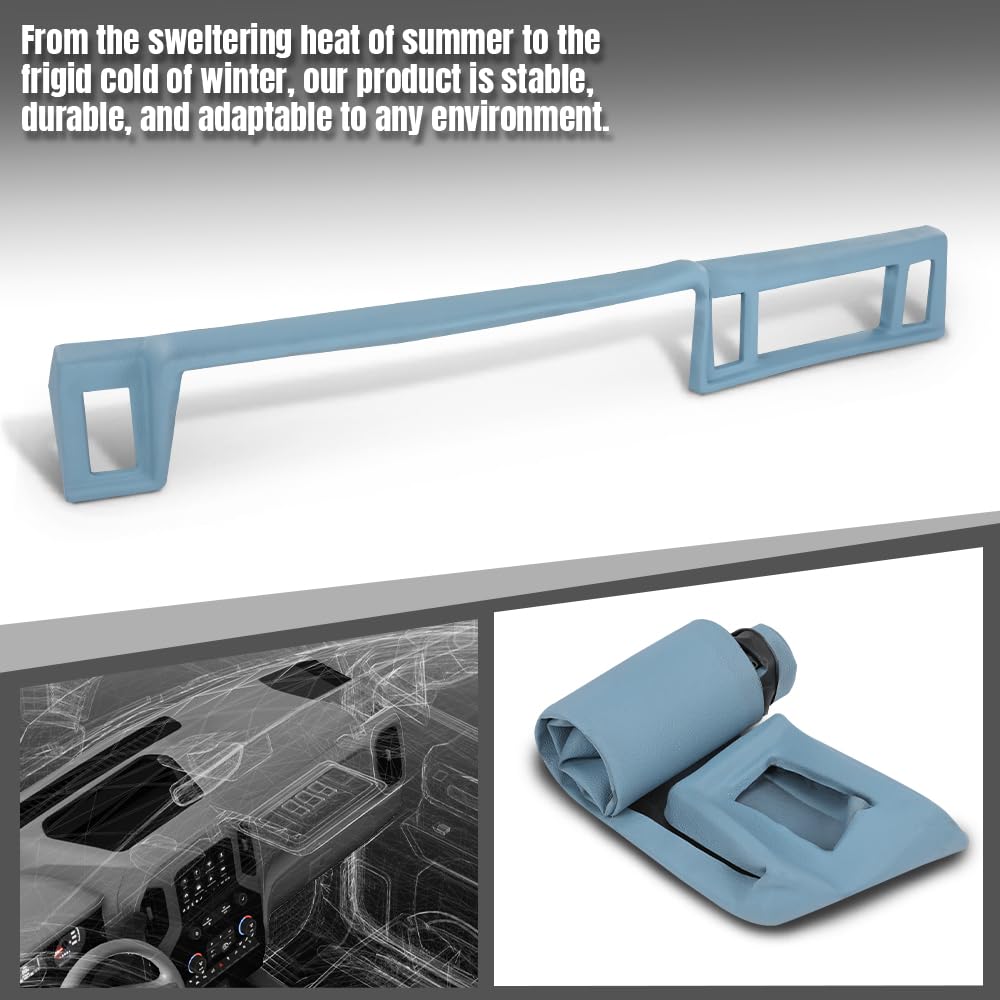G-PLUS TPE Dash Cover Dashboard Panel Compatible with Ford Ranger 1983 1984 1985 1986 1987, Fit Ford Ranger Custom/S/XLT/STX 1988 Light Blue