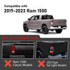 G-PLUS Rear Left Tail Light Assembly w/Bulbs Compatible with Dodge Ram 1500 2019-2023, Not Fit Ram 1500 Classic And LED Type, Left Driver Side Rear Brake Lamp, Red Lens, 55112989AE