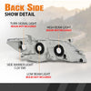G-PLUS Headlight Assembly Front Headlamp Left Side Compatible with Toyota Camry 2007-2009 TO2502200, 20-6758-80, 20-6758-80-9, 206758801 OEM Fit Standard White