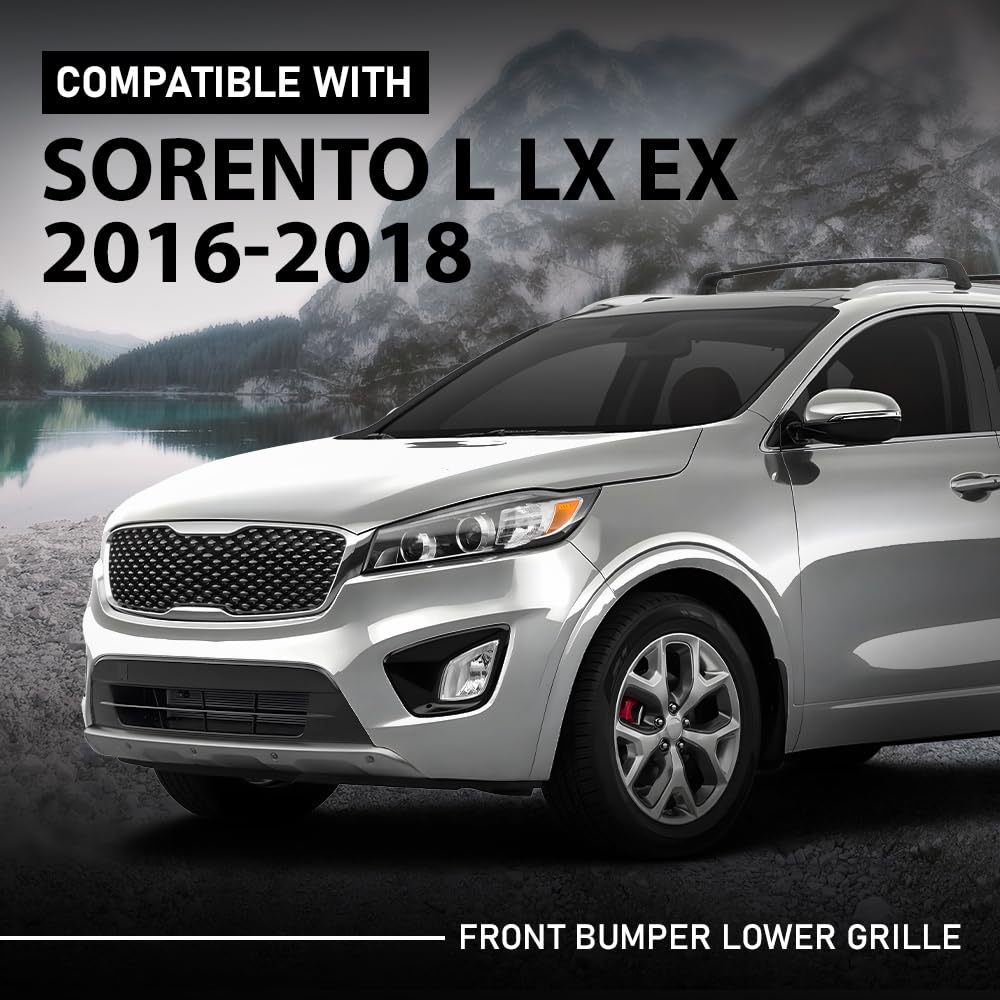 G-PLUS Front Bumper Lower Grille Grill, Compatible with Kia Optima L LX EX 2016 2017 2018, 86560C5000