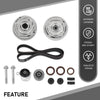 G-PLUS Timing Belt Kit 14PCS, Compatible with Chevy Sonic Cruze 1.8L 2011-2018,Fit Chevy Aveo/Aveo5 1.6L United States Region 2010-2011 K015603XS, TCK338