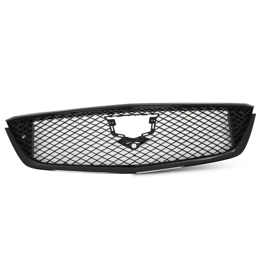 G-PLUS Front Bumper Hood Grille Grill Mesh Compatible with Cadillac CT5 2020-2024 84517549, 84613162, 84934970 Gloss Black