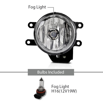 G-PLUS Front Bumper Fog Lights Lamps Left&Right Compatible with Toyota RAV4 2019-2022 8122012230