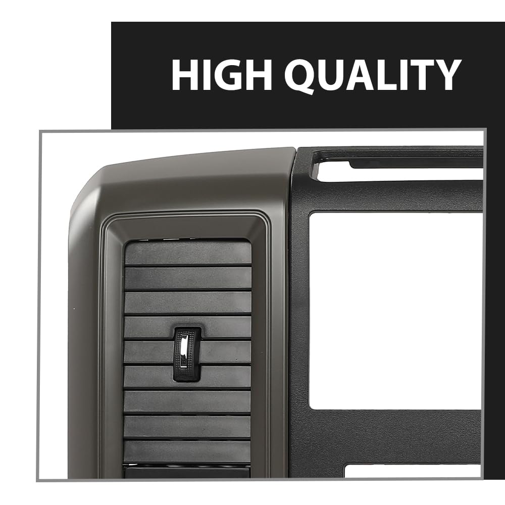 G-PLUS Radio Bezel Dash Trim Panel Compatible with Dodge Ram 2009 2010 2011 2012 Gray