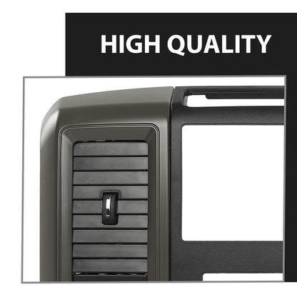 G-PLUS Radio Bezel Dash Trim Panel Compatible with Dodge Ram 2009 2010 2011 2012 Gray
