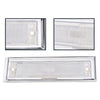 G-PLUS Front Side Marker Lights Assembly Compatible With Chevy Blazer/GMC Jimmy C/K R Pickup 1981-1991,Side Chrome Bezel Marker Lamps Pair Clear Lens
