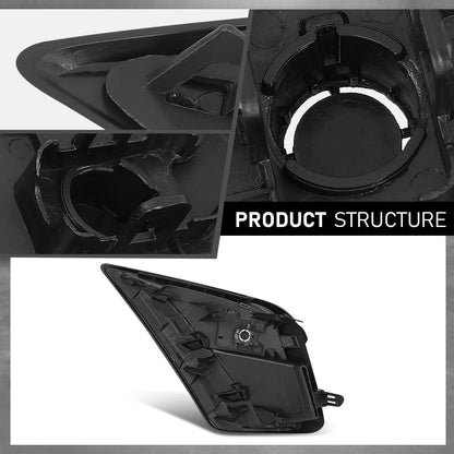 G-PLUS Front Bumper Grille Vent Insert Passenger Right Side Compatible with LX NX300 Base/F Sport/Luxury 2018-2021,Compatible with LX NX300h 2021 5314178030, LX1039135 Gloss Black