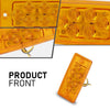 G-PLUS LED Front 5pcs Rectangle Cab Lights, Fit Freightliner Century/Columbiaor/Volvo Trucks, Amber Top Roof Running Cab Marker Light, Clearance & Indicator Lamp