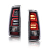 G-PLUS Rear LED Tail Light Assembly Fit Chevy Silverado 1500 2500 99-02 /Fit GMC Sierra 1500 2500 99-06,Driver & Passenger Brake Lamps,Clear/Black w/Red light Bar Luces Traseras Faros Traseros